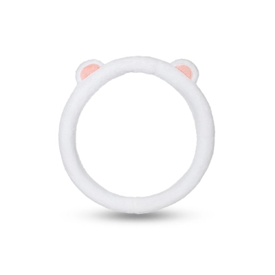 Bear Ears Ergray Steering Wheel Cover-White 01