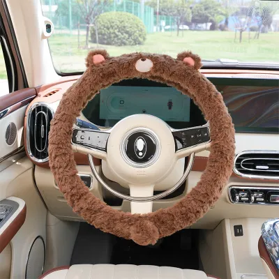 Cute Bear Car Steering Wheel Cover 02