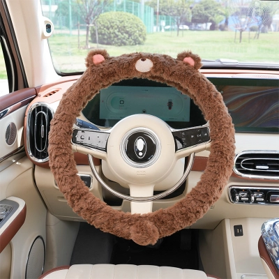 Cute Bear Car Steering Wheel Cover 02