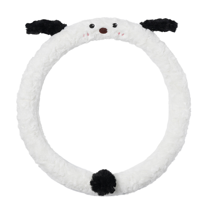 Cute Puppy Car Steering Wheel Cover
