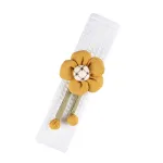 Great Waffle Car Seat Belt Shoulder Pads-Attach Pumpkin Flower Yellow
