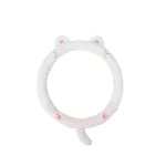 Steering Wheel Cover-Rabbit Fur Embroidered Cat