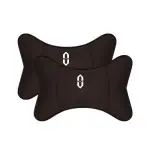 Suitable For Aito Car Seat Headrest And Lumbar Pillow Mocha Brown