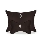 Suitable For Aito Car Seat Headrest And Lumbar Pillow Mocha Brown