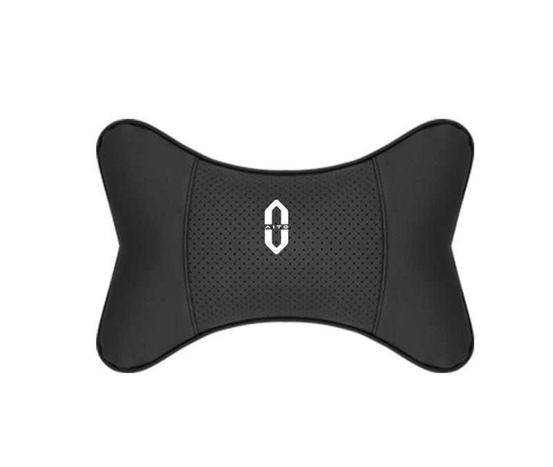 Suitable For Aito Car Seat Headrest Lumbar Pillow Black