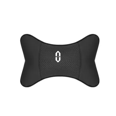 Suitable For Aito Car Seat Headrest Lumbar Pillow Black 02