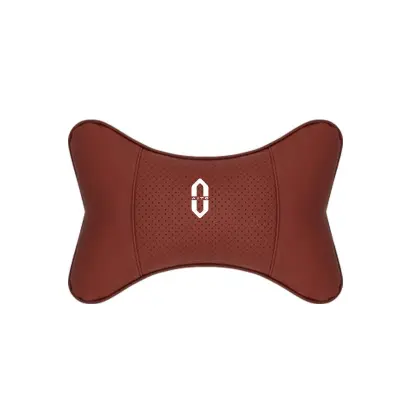 Suitable For Aito Car Seat Headrest Lumbar Pillow Wine Red 02