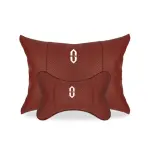 Suitable For Aito Car Seat Headrest Lumbar Pillow Wine Red