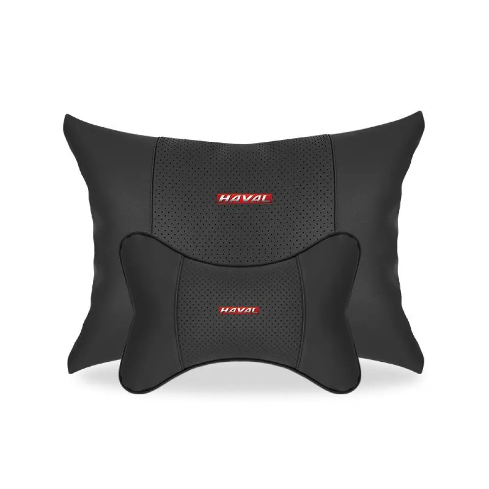 Suitable For Haval Car Seat Headrest Lumbar Pillow Black