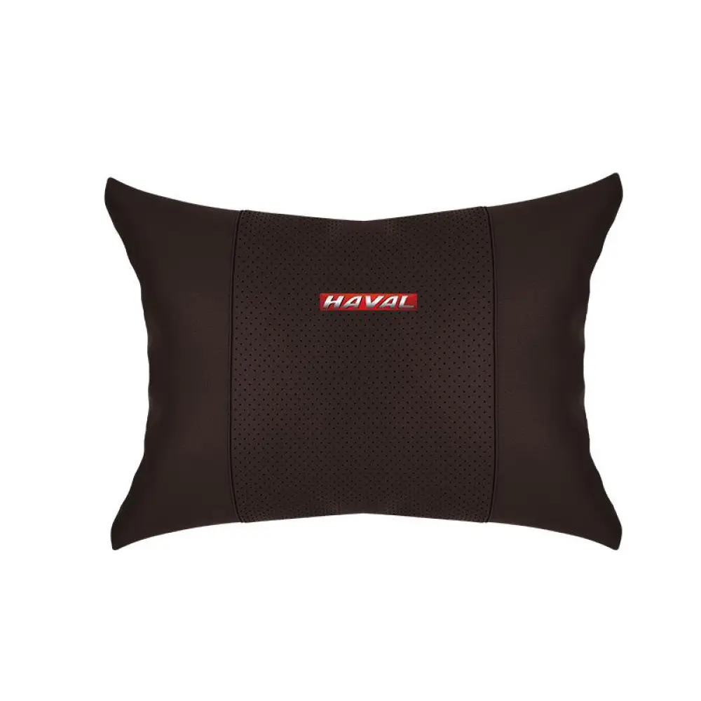 Suitable For Haval Car Seat Headrest Lumbar Pillow Mocha Brown