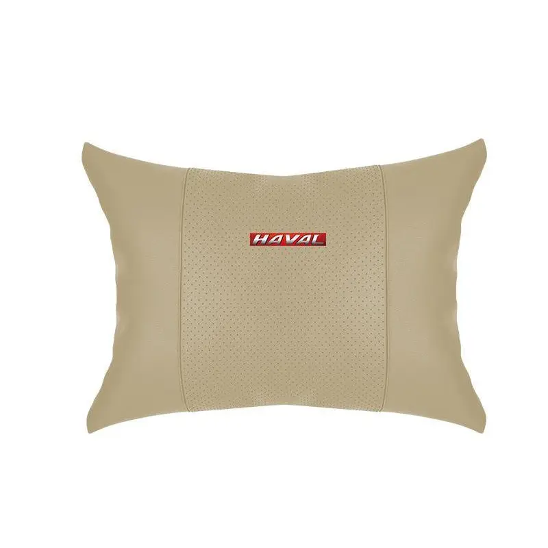 Suitable For Haval Car Seat Headrest Lumbar Pillow Off-White