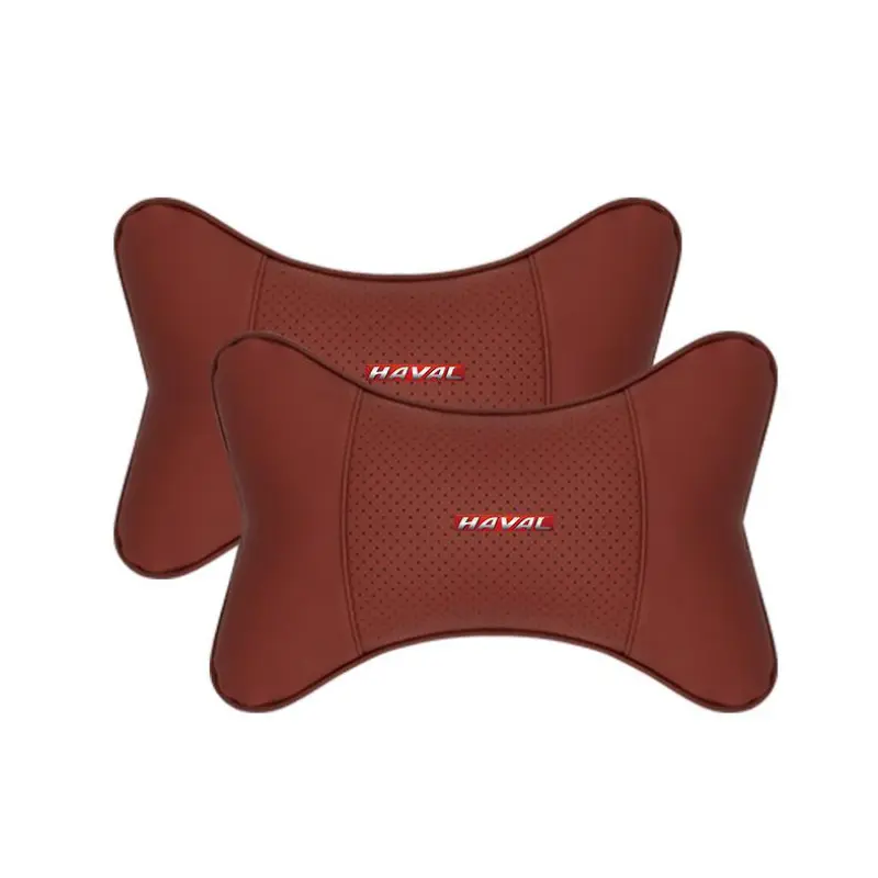 Suitable For Haval Car Seat Headrest Lumbar Pillow Wine Red