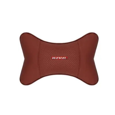 Suitable For Haval Car Seat Headrest Lumbar Pillow Wine Red 02