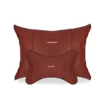 Suitable For Haval Car Seat Headrest Lumbar Pillow Wine Red