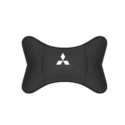 Suitable For Mitsubishi Car Seat Headrest Lumbar Pillow Black 02