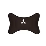 Suitable For Mitsubishi Car Seat Headrest Lumbar Pillow Mocha Brown