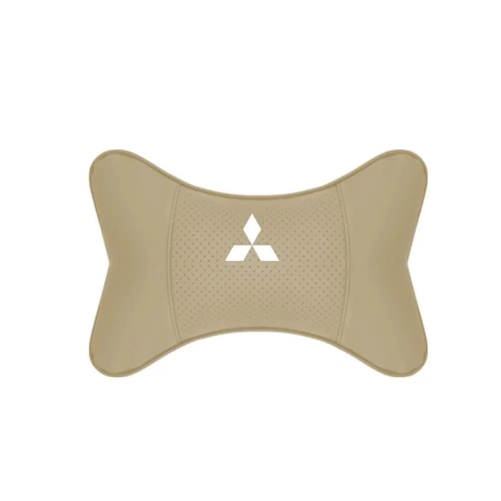 Suitable For Mitsubishi Car Seat Headrest Lumbar Pillow Off-White