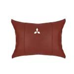 Suitable For Mitsubishi Car Seat Headrest Lumbar Pillow Wine Red