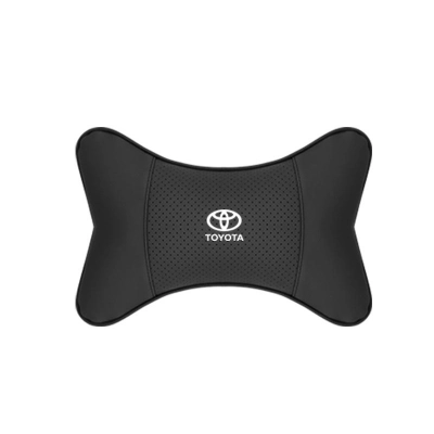 Suitable For Toyota Car Seat Headrest Lumbar Pillow Black 02