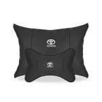 Suitable For Toyota Car Seat Headrest Lumbar Pillow Black