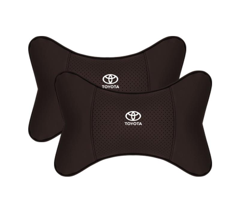 Suitable For Toyota Car Seat Headrest Lumbar Pillow Mocha Brown