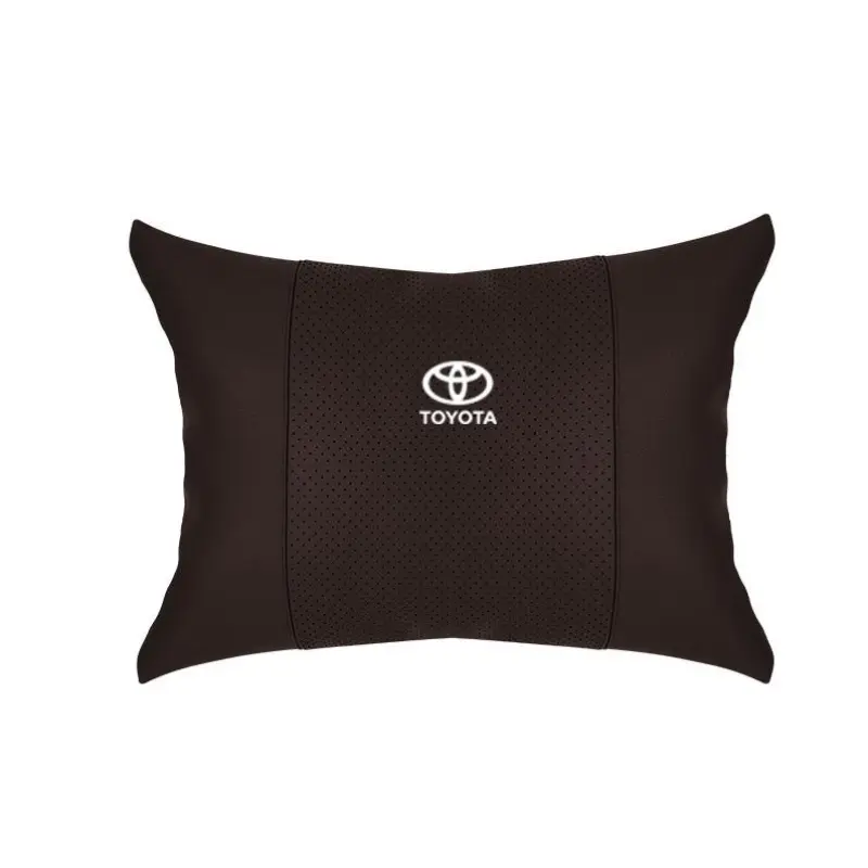 Suitable For Toyota Car Seat Headrest Lumbar Pillow Mocha Brown