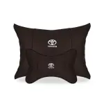 Suitable For Toyota Car Seat Headrest Lumbar Pillow Mocha Brown