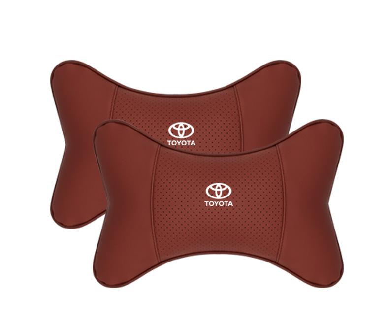 Suitable For Toyota Car Seat Headrest Lumbar Pillow Wine Red