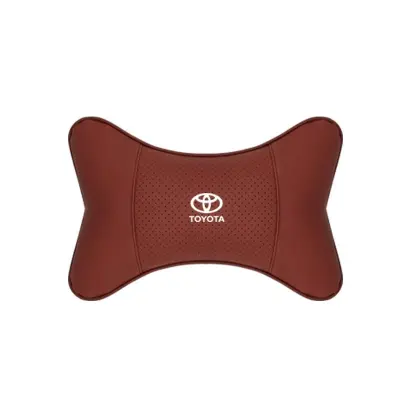 Suitable For Toyota Car Seat Headrest Lumbar Pillow Wine Red 02