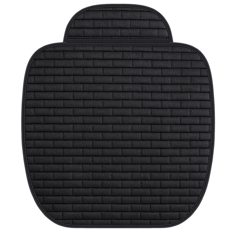 Car Seat Cushion Four Seasons Long Grid Sheet-Black
