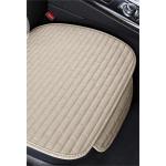Car Seat Cushion Four Seasons Long Grid Sheet-Beige