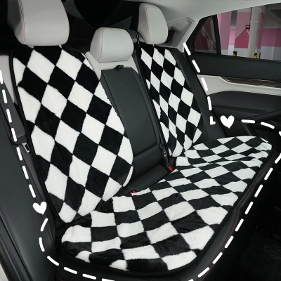 Diamond Lattice Car Seat Cushion Back Row 02