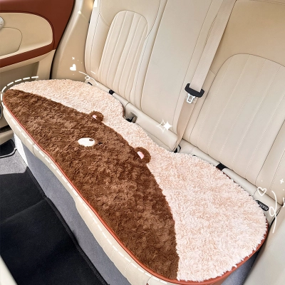 Rabbit Hair Ground Car Seat Cushion Back Row 02