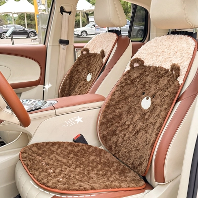 Rabbit Hair Ground Car Seat Cushion Lazyback 02