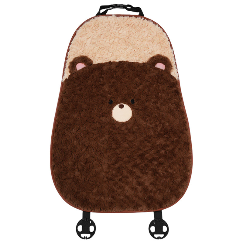 Rabbit Hair Ground Car Seat Cushion Lazyback