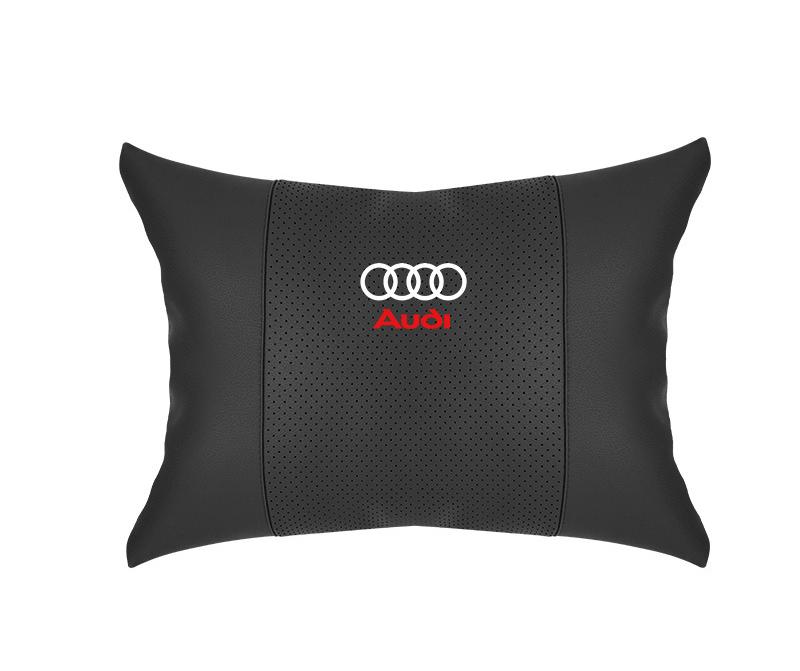 Suitable For Audi Car Seat Headrest Lumbar Pillow Black