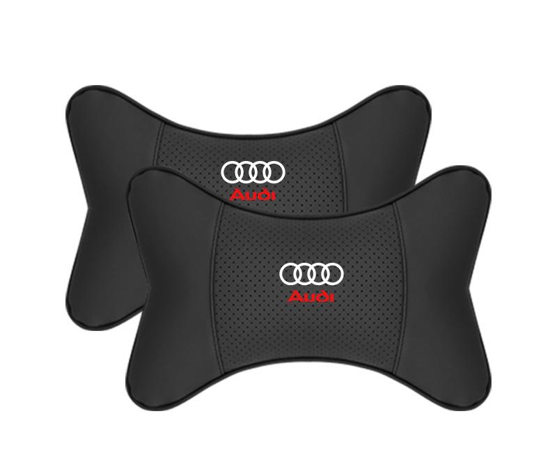 Suitable For Audi Car Seat Headrest Lumbar Pillow Black