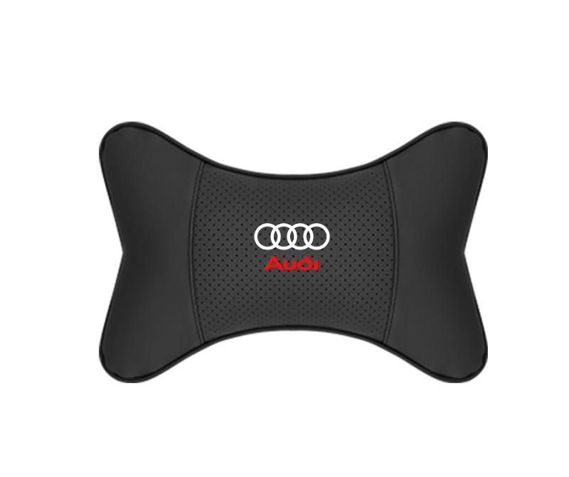 Suitable For Audi Car Seat Headrest Lumbar Pillow Black