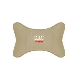 Suitable For Audi Car Seat Headrest Lumbar Pillow Off-White