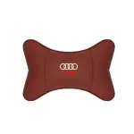 Suitable For Audi Car Seat Headrest Lumbar Pillow Wine Red