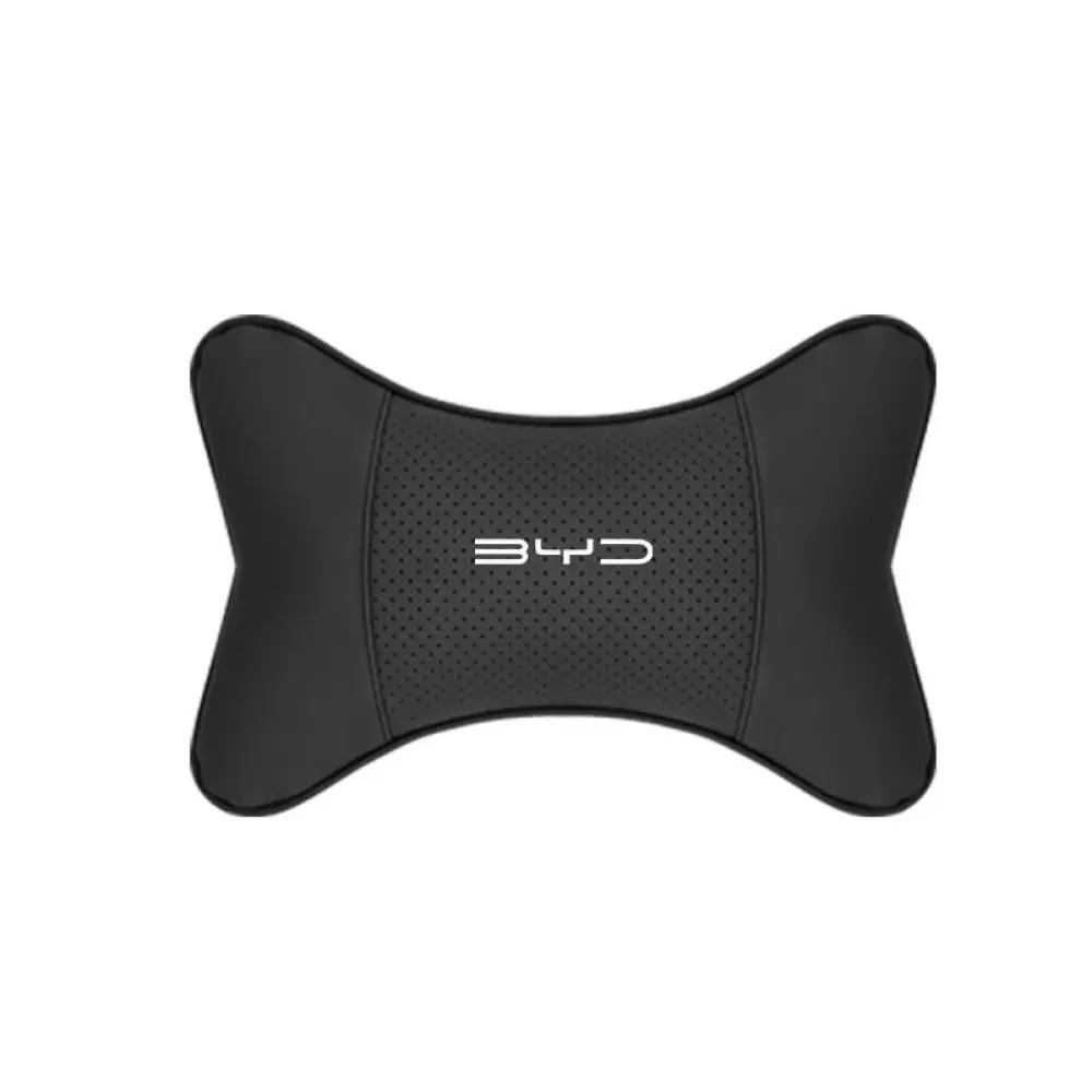 Suitable For BYD Car Seat Headrest Lumbar Pillow Black