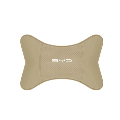 Suitable For BYD Car Seat Headrest Lumbar Pillow Off-White 02