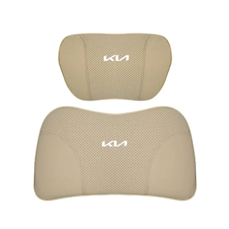 Suitable For Carnival Car Seat Headrest Lumbar Pillow Off-White