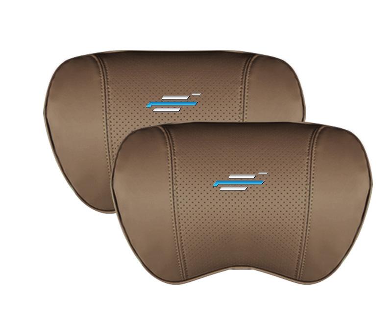 Suitable For Changan Car Seat Headrest Lumbar Pillow Coffee Color