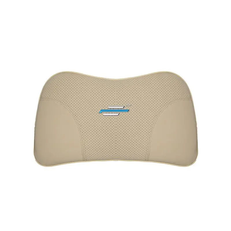 Suitable For Changan Car Seat Headrest Lumbar Pillow Off-White