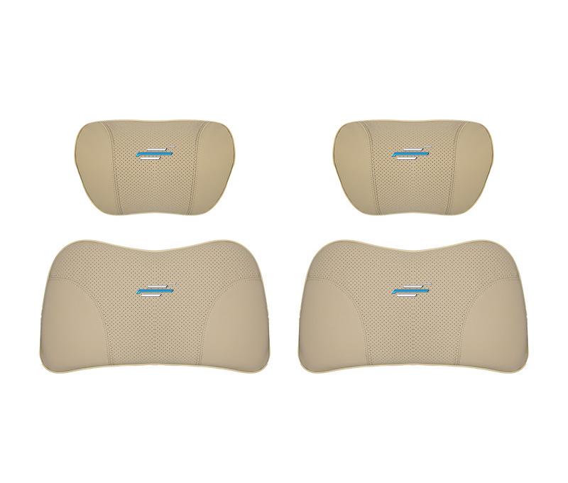 Suitable For Changan Car Seat Headrest Lumbar Pillow Off-White