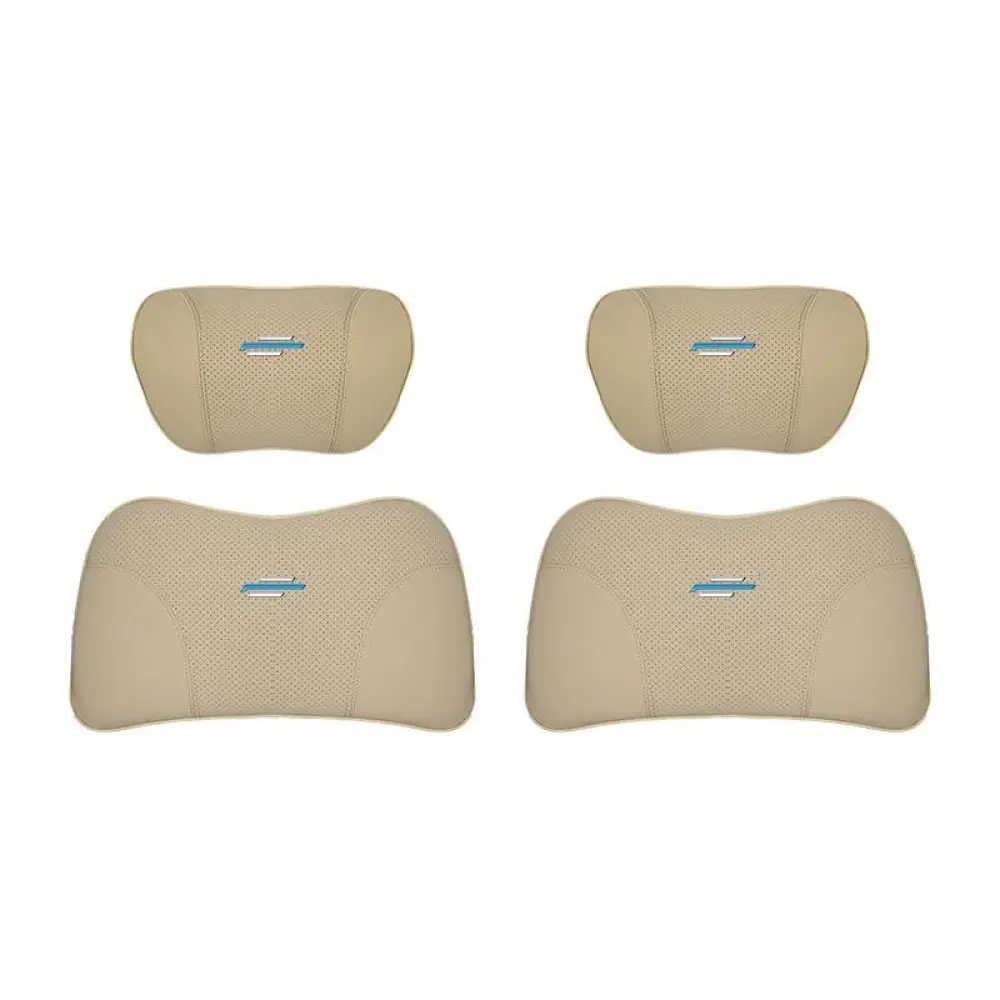 Suitable For Changan Car Seat Headrest Lumbar Pillow Off-White