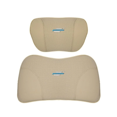 Suitable For Changan Car Seat Headrest Lumbar Pillow Off-White 01