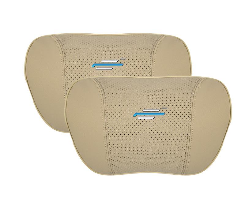 Suitable For Changan Car Seat Headrest Lumbar Pillow Off-White