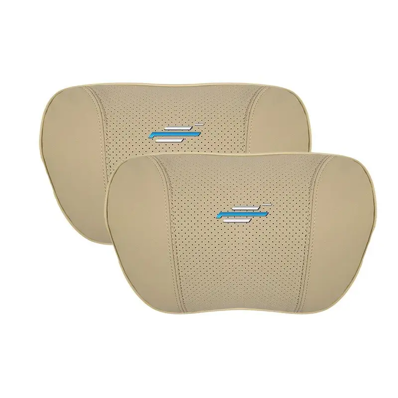 Suitable For Changan Car Seat Headrest Lumbar Pillow Off-White